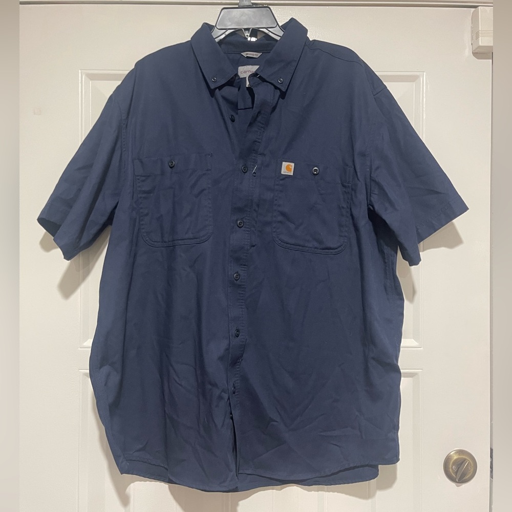 RUGGED FLEX® RELAXED FIT MIDWEIGHT CANVAS SHORT-SLEEVE SHIRT